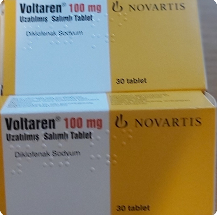 قرص ول.تار.ن یا دیک.لو.فنا.ک خارجی 100 میلیگرم (Novartis)